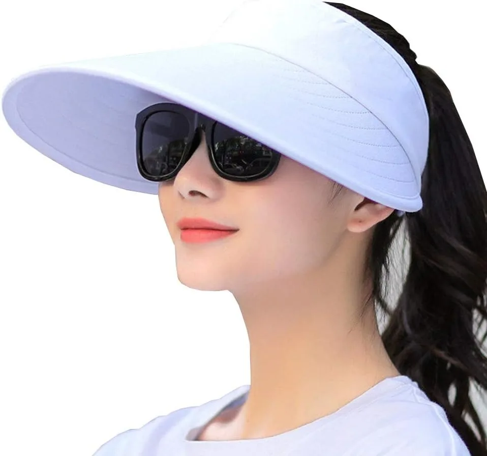 Sun Visor Hats Women Large Brim Summer UV Protection Beach Cap, The Sun visor is very lightweight and foldable
Sun Visor Hats Women Large Brim Summer UV Protection Beach Cap, The Sun visor is very lightweight and foldable