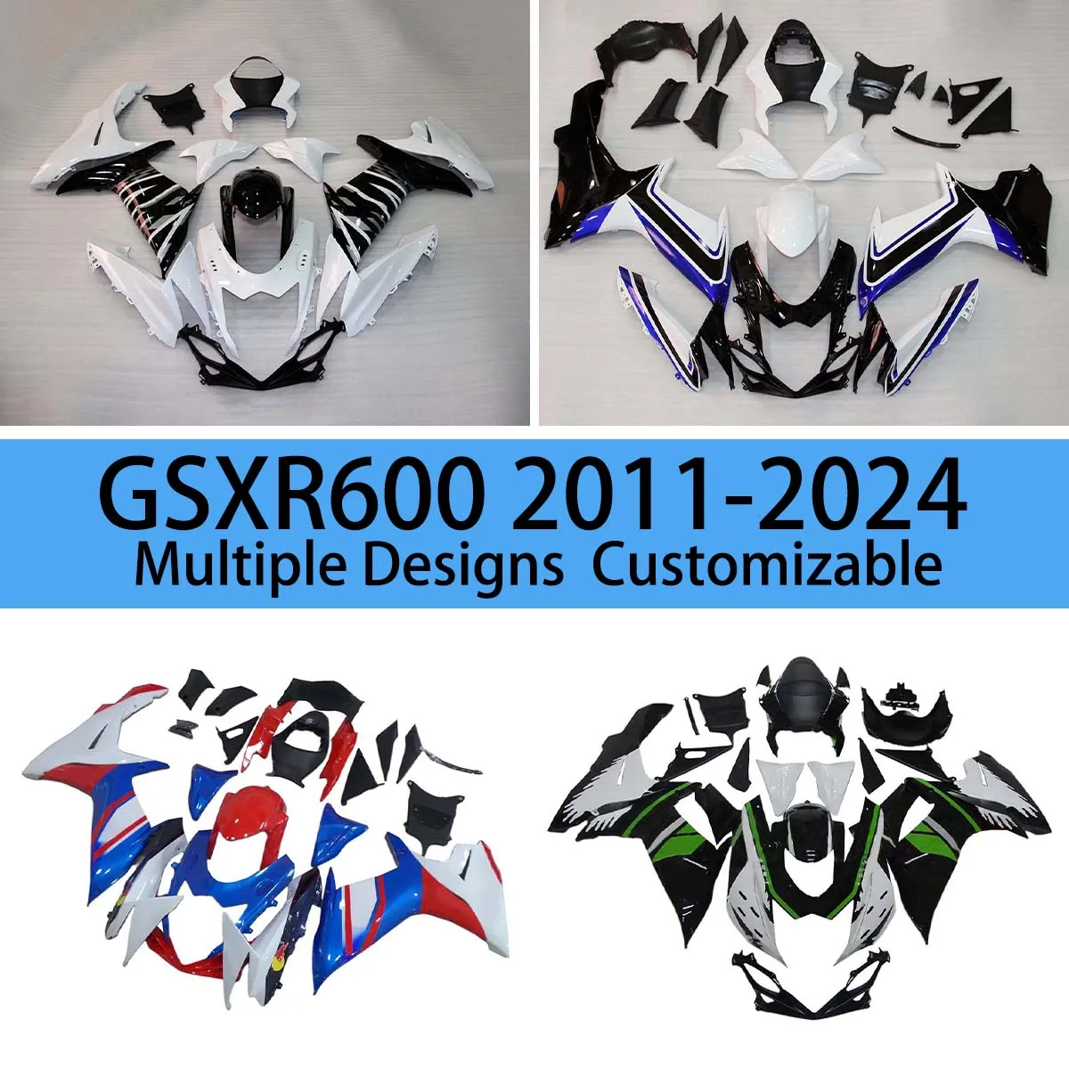 Moto Cross Fairing Kit GSXR 600 750 2011 2012 2013 2014 2015 2016 2017-2024 Motorcycle Fairings for GSXR600 GSXR750 11-24
Moto Cross Fairing Kit GSXR 600 750 2011 2012 2013 2014 2015 2016 2017-2024 Motorcycle Fairings for GSXR600 GSXR750 11-24
