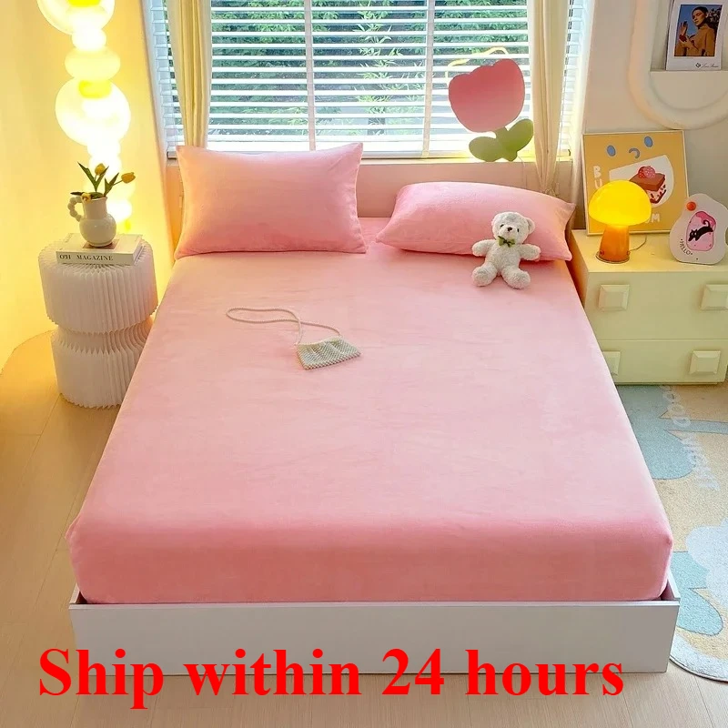 2025 New Milk Velvet Fitted Bed Sheets Bedspread Mattress Dust Cover Pure Color Suitable for Bedroom Warm Casual Bed Sheet
2025 New Milk Velvet Fitted Bed Sheets Bedspread Mattress Dust Cover Pure Color Suitable for Bedroom Warm Casual Bed Sheet