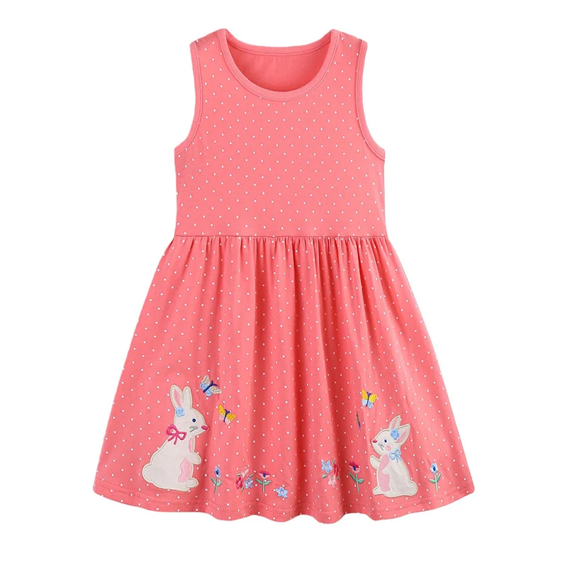 2-7T Summer Princess Dresses Dots Short Sleeve Girls Party Dress Animals Embroidery Children's Dresses Frocks Toddler Frocks
2-7T Summer Princess Dresses Dots Short Sleeve Girls Party Dress Animals Embroidery Children's Dresses Frocks Toddler Frocks