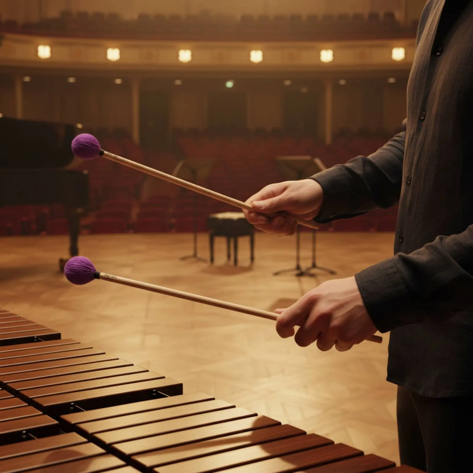 2 Pieces Marimba Mallets Balanced Tone Yarn Marimba Mallet Yarn Head Mallets Long-Lasting Maple Shaft Drumsticks Versatile Usage
2 Pieces Marimba Mallets Balanced Tone Yarn Marimba Mallet Yarn Head Mallets Long-Lasting Maple Shaft Drumsticks Versatile Usage