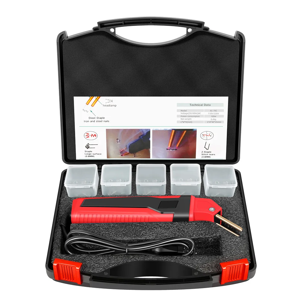 1set Plastic Welding Machine Auto Bumper Repair Kit Fast Heat Welder For Auto Repairs Electric Vehicle Shells Toys Repairs
1set Plastic Welding Machine Auto Bumper Repair Kit Fast Heat Welder For Auto Repairs Electric Vehicle Shells Toys Repairs