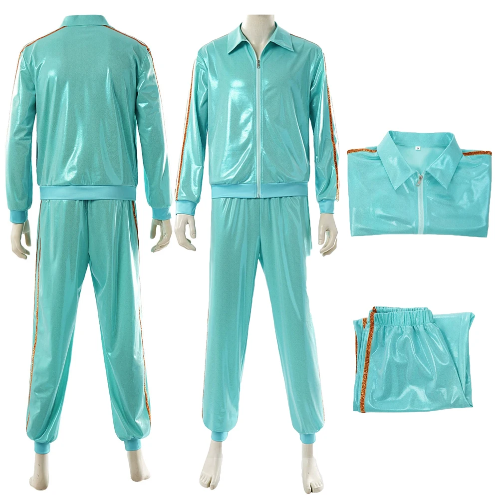 Taylor Cosplay Costume Women Tracksuit Shiny Mint Green Striped Zipper Jacket Pants Set Retro Disco Stage Uniform Halloween
Taylor Cosplay Costume Women Tracksuit Shiny Mint Green Striped Zipper Jacket Pants Set Retro Disco Stage Uniform Halloween