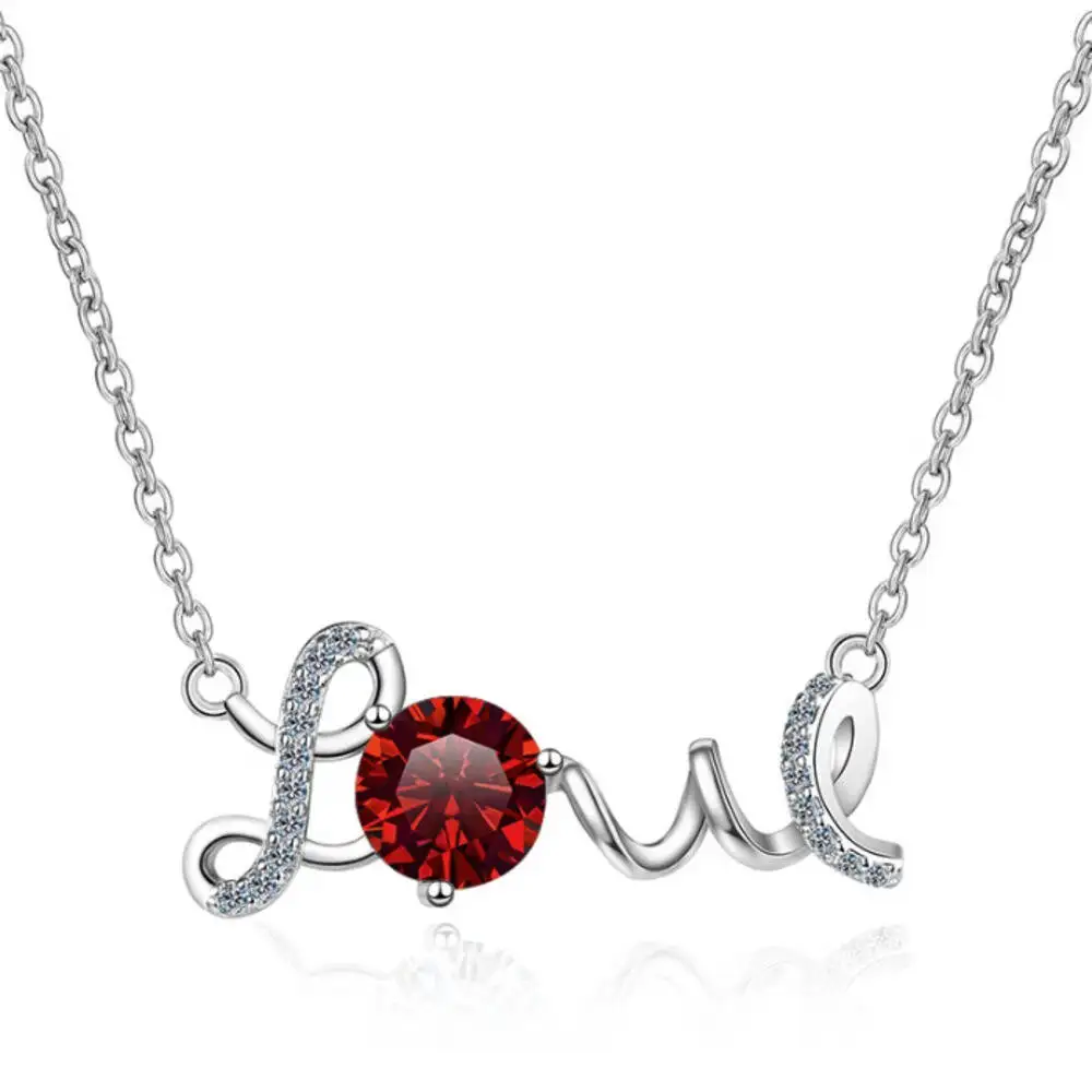 1CT 925Silver Cursive Love Letter Single Stone Pendant Necklace Round Cut D VVS1 Multi Color Moissanite Love Gift Fine Jewelry
1CT 925Silver Cursive Love Letter Single Stone Pendant Necklace Round Cut D VVS1 Multi Color Moissanite Love Gift Fine Jewelry