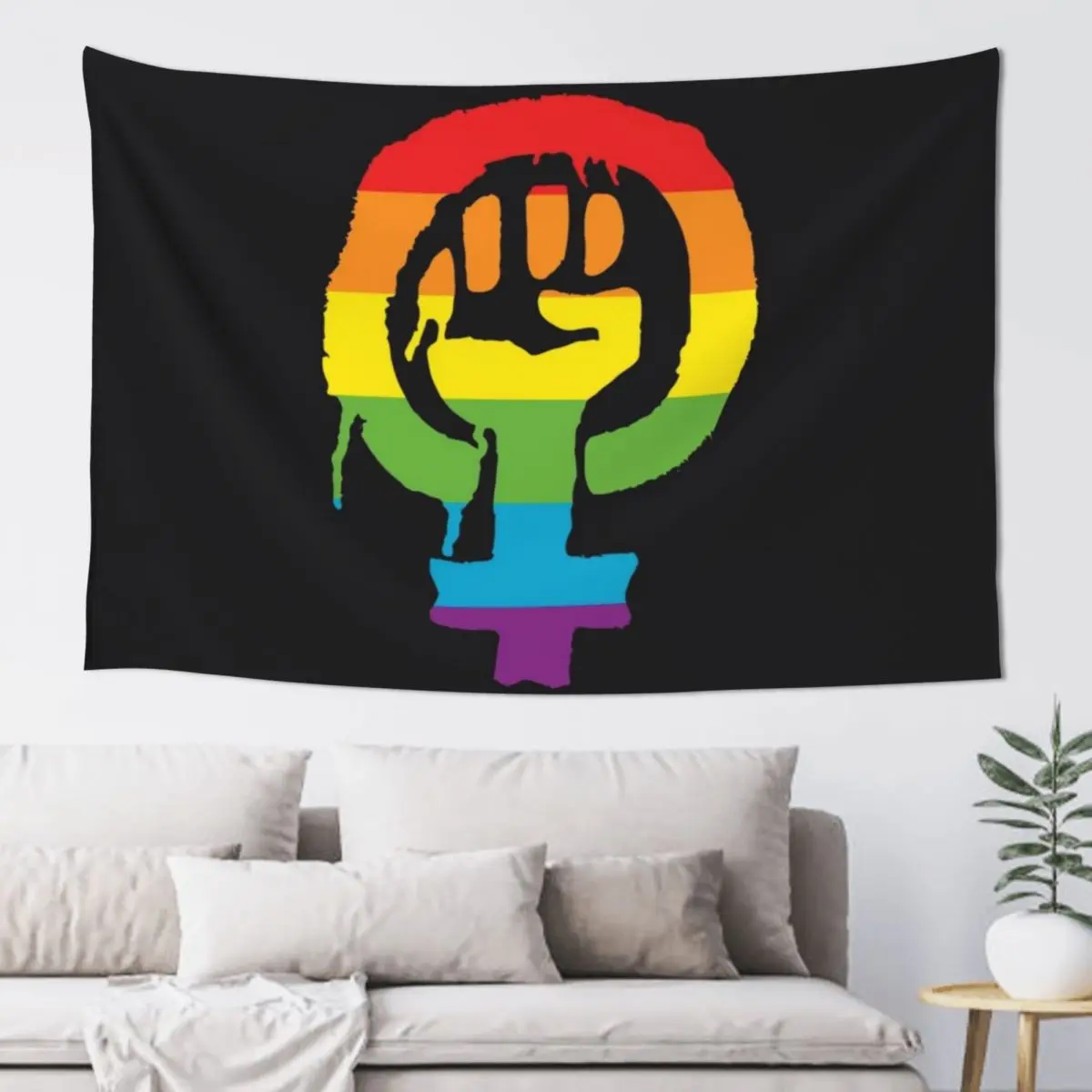 Raised Fist Radical Feminist feminism symbol LGBT rainbow flag Tapestry Decoration For Home Bedroom Decoration Tapestry
Raised Fist Radical Feminist feminism symbol LGBT rainbow flag Tapestry Decoration For Home Bedroom Decoration Tapestry