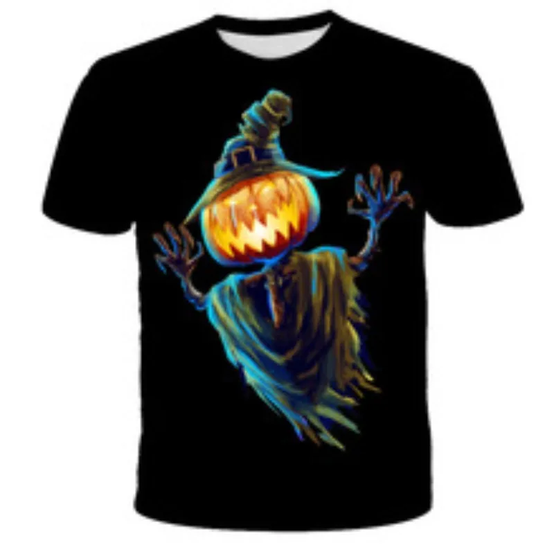 Halloween Horror Pumpkin Head with Witch Hat Print Women's Sports T-shirt Soft and Comfortable Summer Casual Top Dry and Breatha
Halloween Horror Pumpkin Head with Witch Hat Print Women's Sports T-shirt Soft and Comfortable Summer Casual Top Dry and Breatha