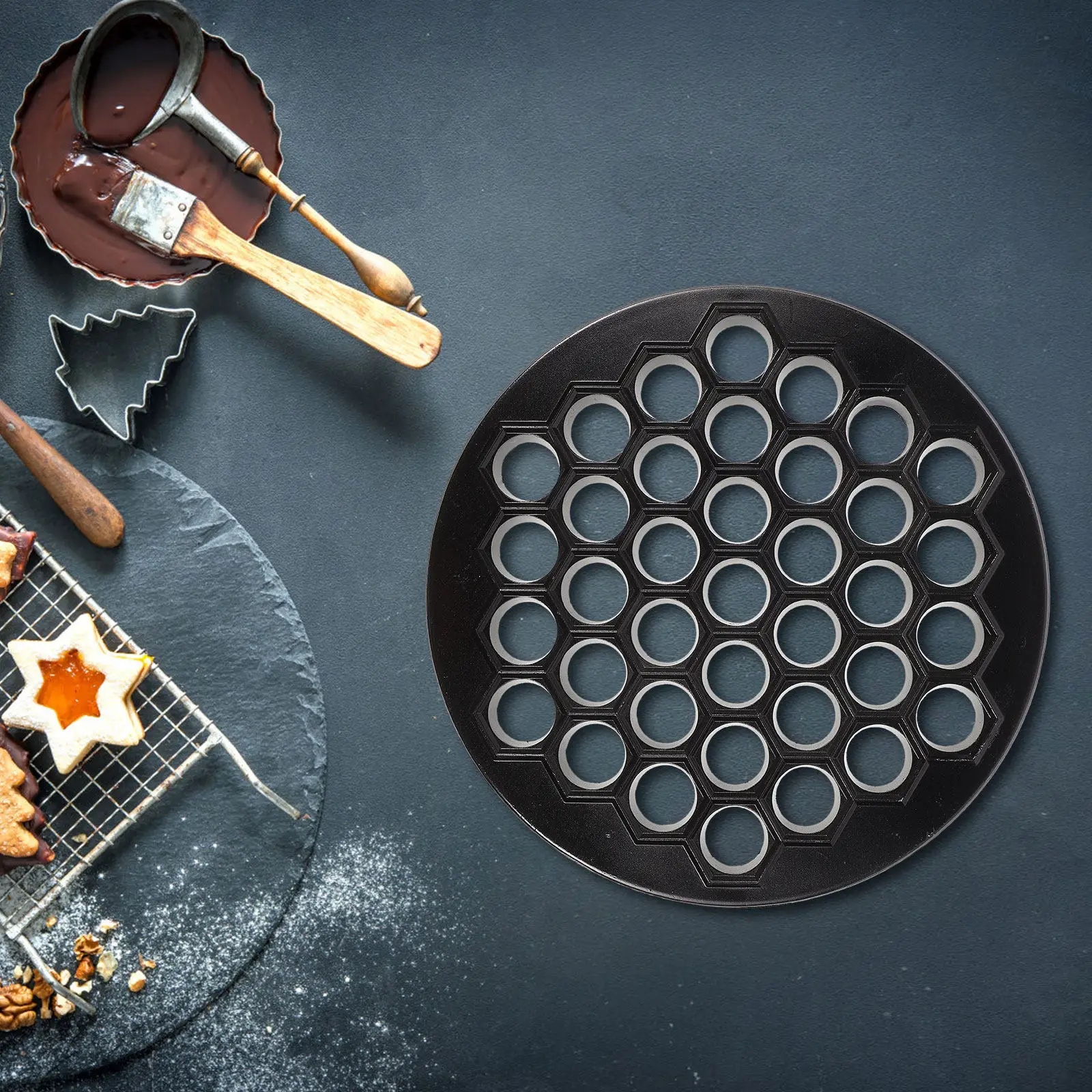 Форма для лепки пельменей (цзяоцзы) из цинкового сплава, быстрый кухонный инструмент для дома и ресторана
Форма для лепки пельменей (цзяоцзы) из цинкового сплава, быстрый кухонный инструмент для дома и ресторана