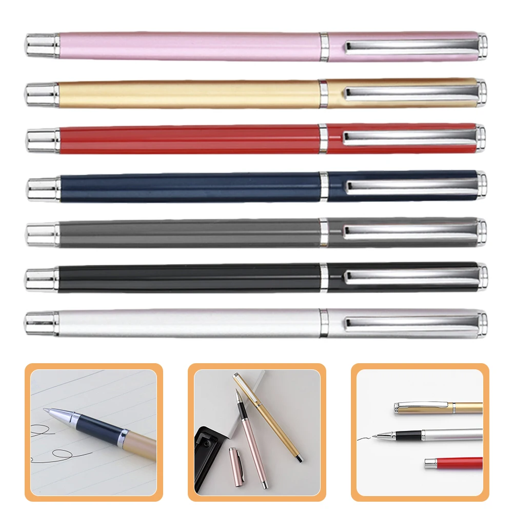 7pcs Portable Gel 0.5Mm For Writing Signature Office Sign Pens Student Stationery Smooth Comfortable Long Time Use Light Weight
7pcs Portable Gel 0.5Mm For Writing Signature Office Sign Pens Student Stationery Smooth Comfortable Long Time Use Light Weight
