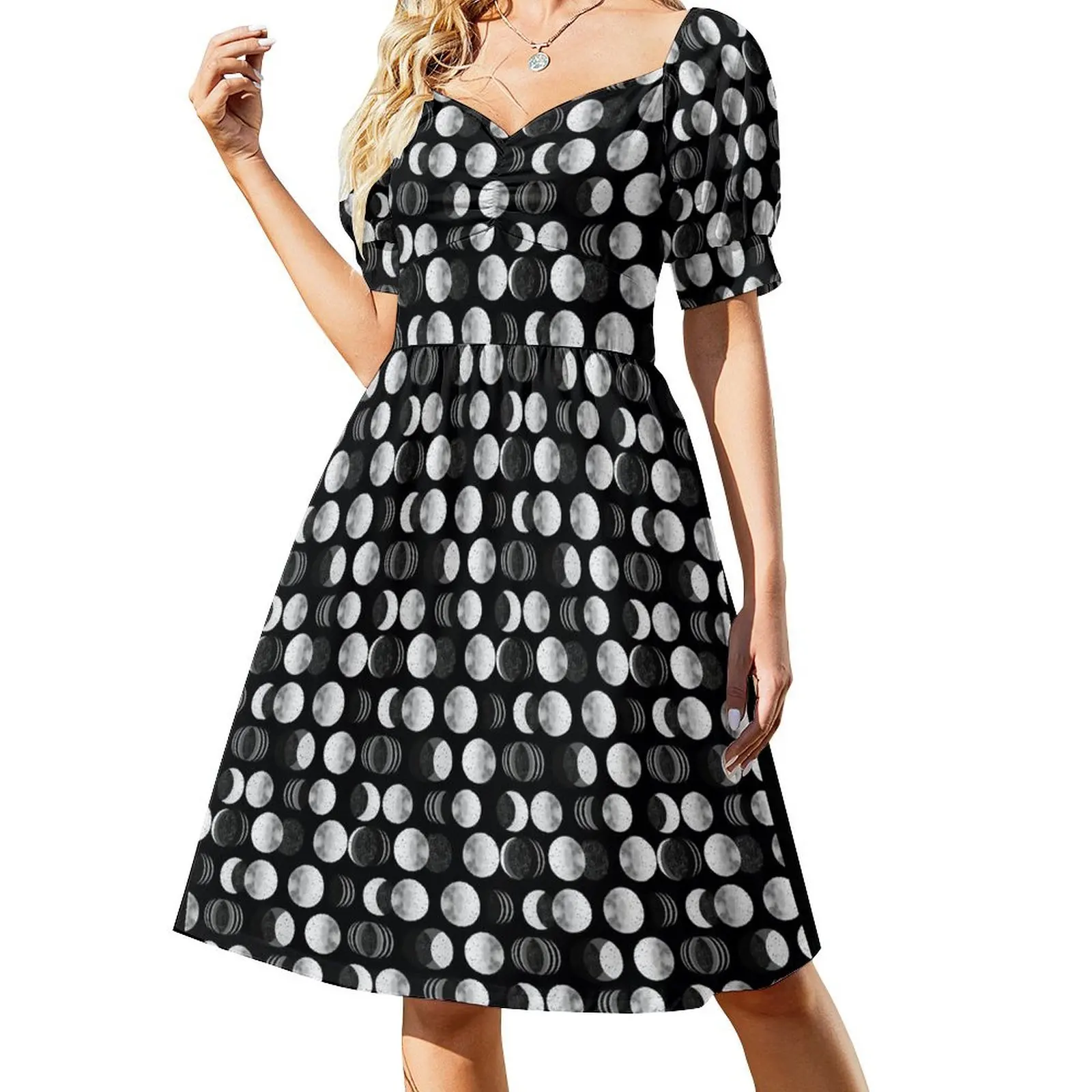 Lunar phases (abstract) Short Sleeved Dress women's summer dress 2025 clothing women summer 2025 Dress
Lunar phases (abstract) Short Sleeved Dress women's summer dress 2025 clothing women summer 2025 Dress