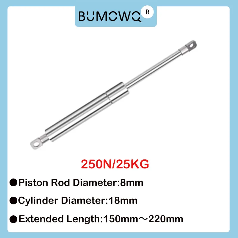 1PC 150mm-220mm 25kg/250N 304 Stainless Steel Gas Spring Hydraulic Support Rod Medical Equipment Food Machinery Flat Joint Yacht
1PC 150mm-220mm 25kg/250N 304 Stainless Steel Gas Spring Hydraulic Support Rod Medical Equipment Food Machinery Flat Joint Yacht