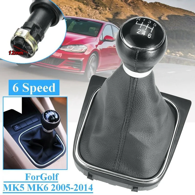 6 Speed Menual Gear Shift Knob W/ Boot Cover for -Golf Jetta MK5 MK6 2005-2014 Rabbit
6 Speed Menual Gear Shift Knob W/ Boot Cover for -Golf Jetta MK5 MK6 2005-2014 Rabbit
