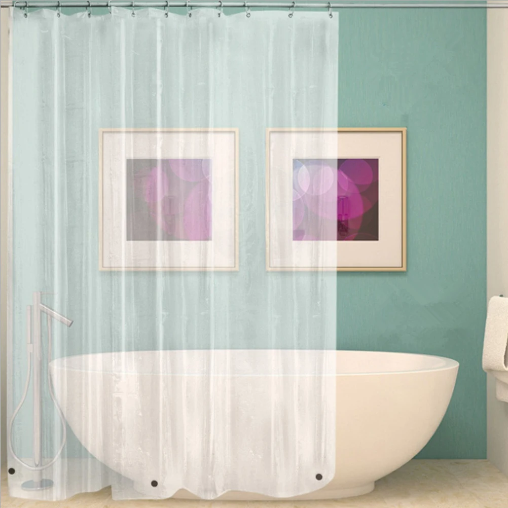 Clear Shower Curtain Liner Waterproof PEVA Material Bathroom Supply Magnetic Transparent Curtains Hanging Dry Clean
Clear Shower Curtain Liner Waterproof PEVA Material Bathroom Supply Magnetic Transparent Curtains Hanging Dry Clean