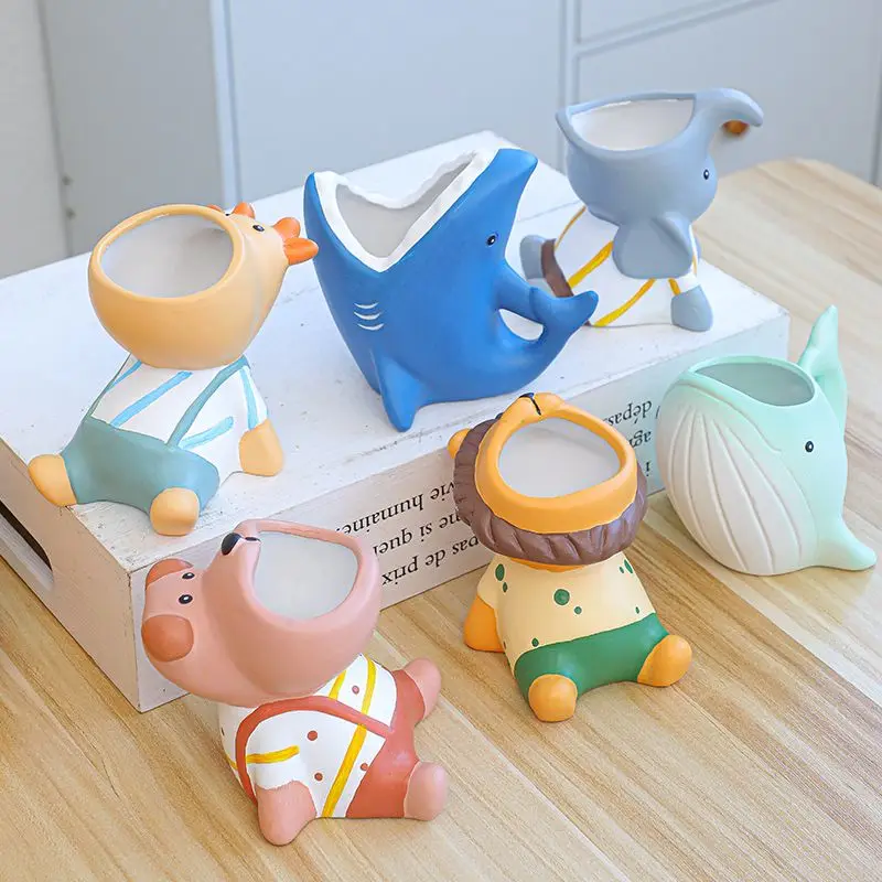 Animal Flowerpot Ceramic Minimally Hand-painted Breathable Home Interior Creative Cartoon Coarse Pottery Basin Decor
Animal Flowerpot Ceramic Minimally Hand-painted Breathable Home Interior Creative Cartoon Coarse Pottery Basin Decor