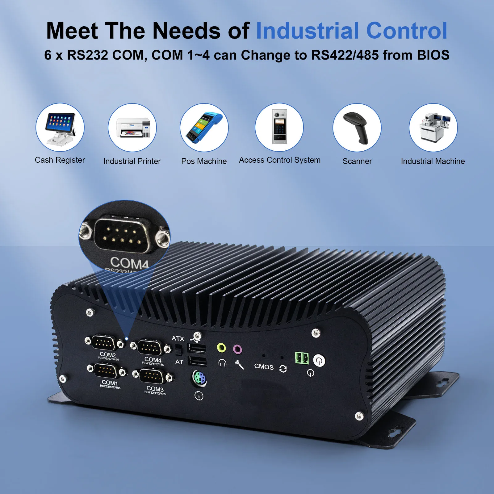 HYSTOU Industrial Fanless Mini PC 6RS232 Intel Core i5-7360U i7-7560U Wide Voltage GPIO USB RS232 WiFi2.4G+5G Windows10 Linux Co
HYSTOU Industrial Fanless Mini PC 6RS232 Intel Core i5-7360U i7-7560U Wide Voltage GPIO USB RS232 WiFi2.4G+5G Windows10 Linux Co