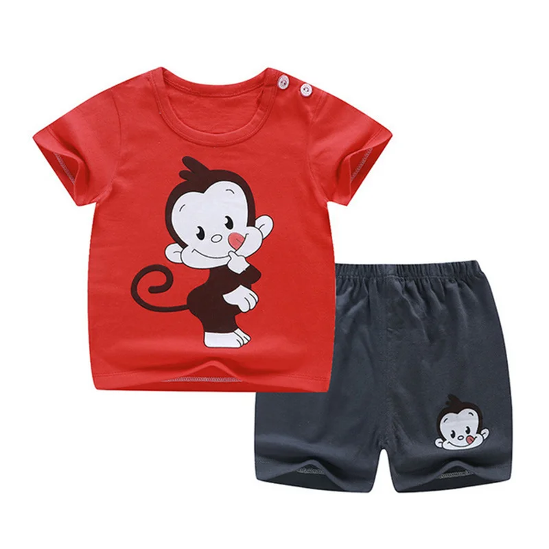 Children Clothing Set Newborn Kids Baby Boy Short Sleeve Outfits Clothes Cute Animal Red Tops+Pants Kids Costume 2pcs Sets
Children Clothing Set Newborn Kids Baby Boy Short Sleeve Outfits Clothes Cute Animal Red Tops+Pants Kids Costume 2pcs Sets