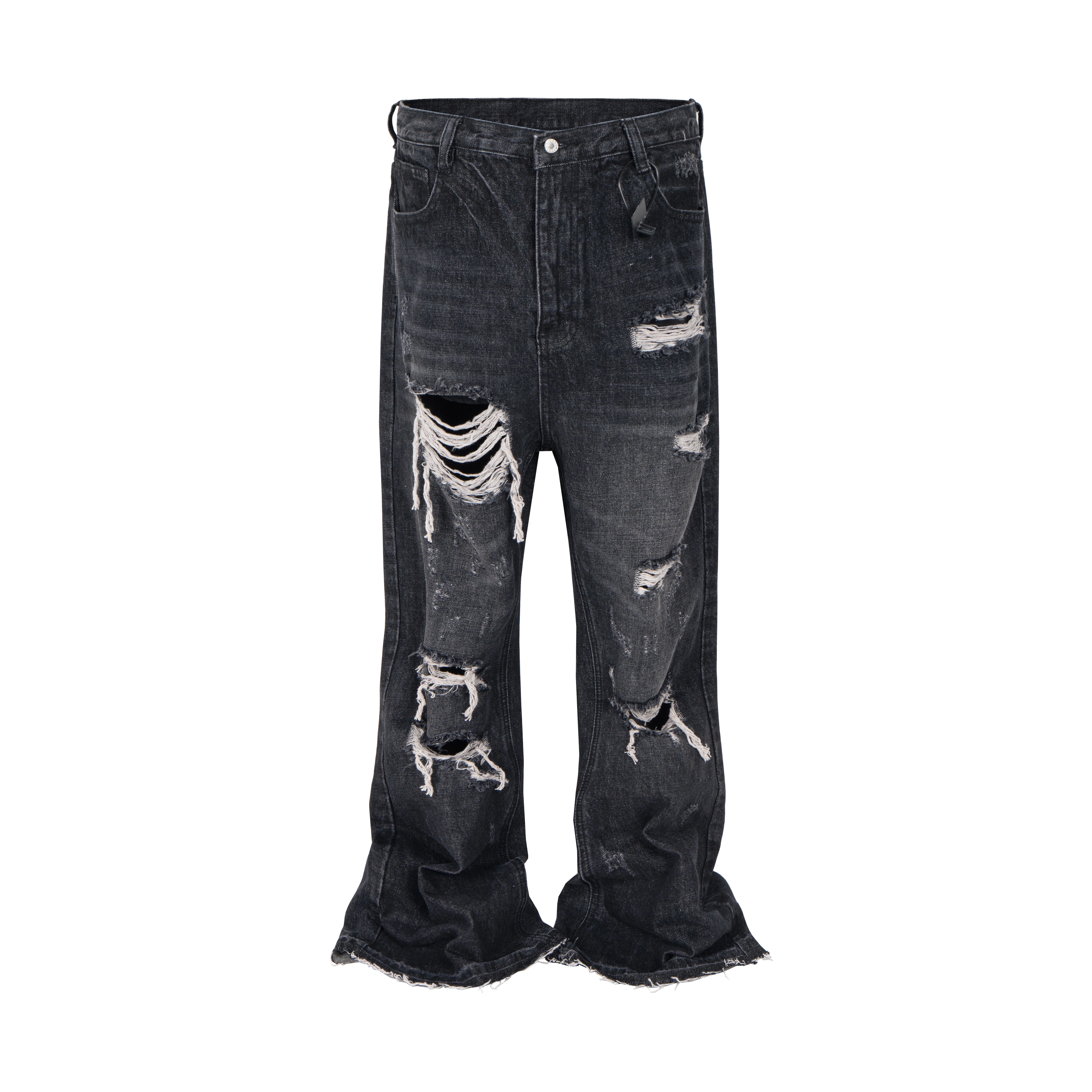 Distressed Vintage Hole Ripped Blue Flare Jeans Pants for Men and Women Streetwear Casual Baggy Denim Trousers Oversized Cargos
Distressed Vintage Hole Ripped Blue Flare Jeans Pants for Men and Women Streetwear Casual Baggy Denim Trousers Oversized Cargos