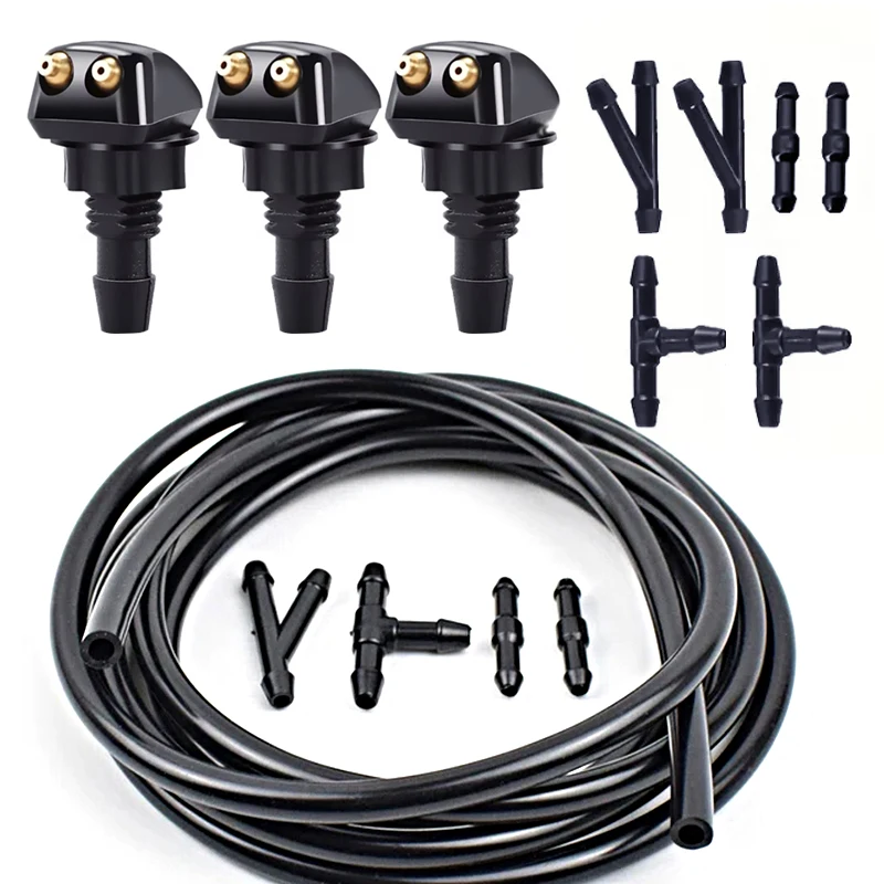 Universal Car Spray Pipe Joint Kit Windshield Washer Hose Wiper Blade Pipe Jet Nozzle Water Fluid Tube Connector Replacement Kit
Universal Car Spray Pipe Joint Kit Windshield Washer Hose Wiper Blade Pipe Jet Nozzle Water Fluid Tube Connector Replacement Kit