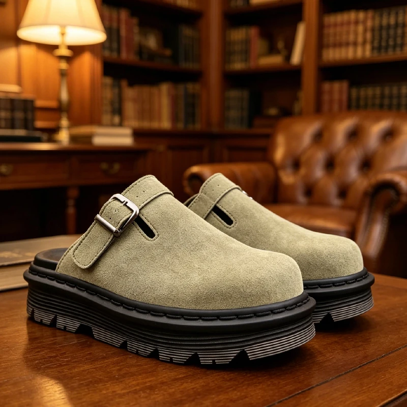 Fashion Big Leather Casual Slippers Sandals Men's Slippers Summer Non Slip Beach Shoes Classic Clogs Shoes Half Slippers for Men
Fashion Big Leather Casual Slippers Sandals Men's Slippers Summer Non Slip Beach Shoes Classic Clogs Shoes Half Slippers for Men