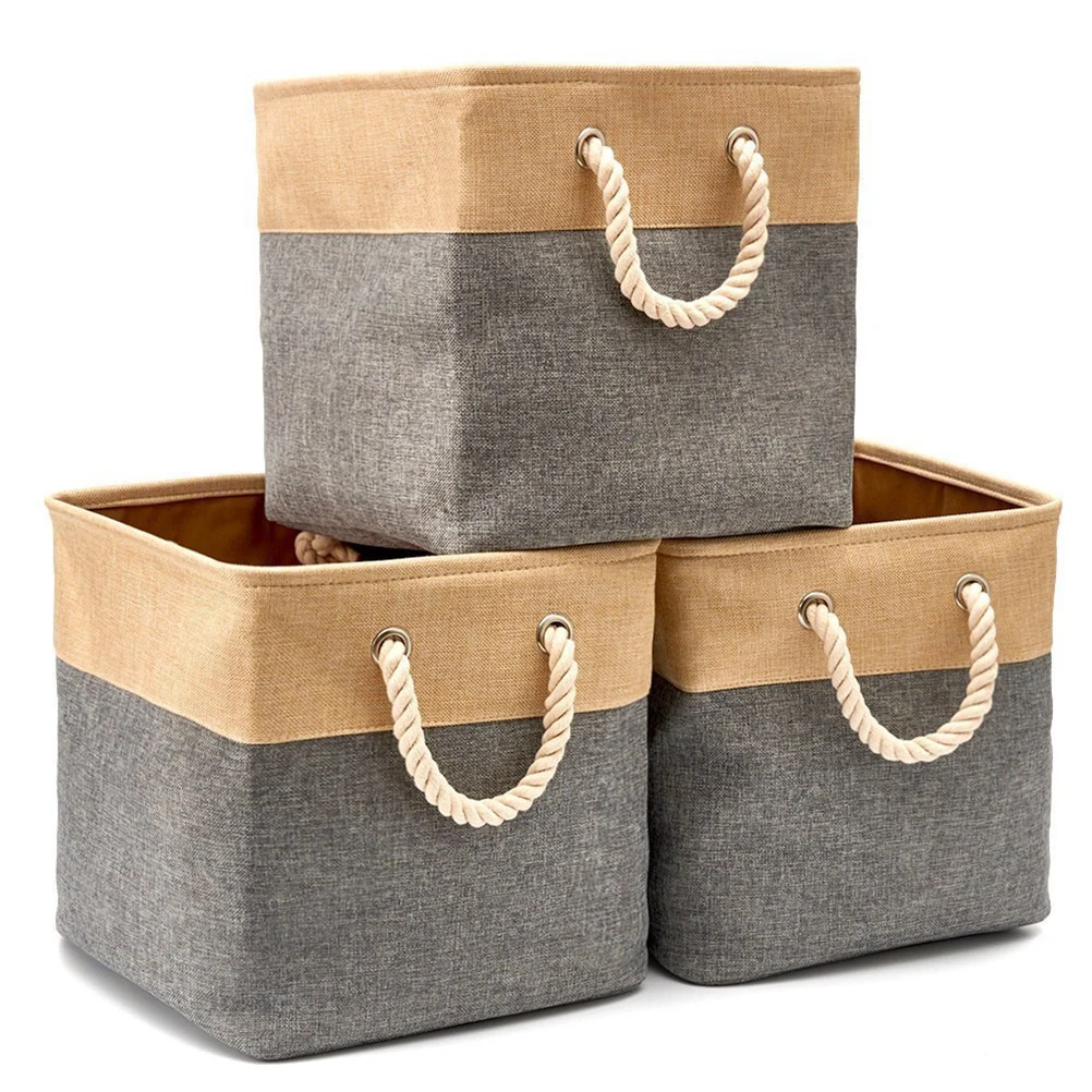 Cotton Linen Storage Basket Kids Toy Baskets Desktop Organizer Grey Child Large Capacity Practical Long Lasting Use
Cotton Linen Storage Basket Kids Toy Baskets Desktop Organizer Grey Child Large Capacity Practical Long Lasting Use