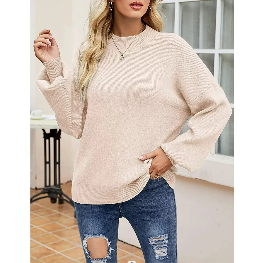 New Women's Sweater Sleeves Loose Autumn Winter Warm Fashion Lantern Pullover Casual Commuting Style Elegant Half High Neck
New Women's Sweater Sleeves Loose Autumn Winter Warm Fashion Lantern Pullover Casual Commuting Style Elegant Half High Neck