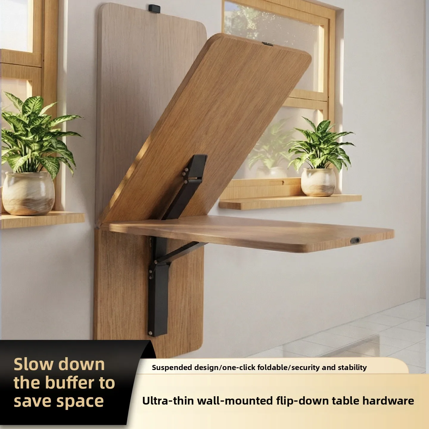 Ultra-thin Wall-mounted Folding Table Wall-mounted Damping Buffer Damper Bar Entrance and Exit Upturn Countertop Support
Ultra-thin Wall-mounted Folding Table Wall-mounted Damping Buffer Damper Bar Entrance and Exit Upturn Countertop Support