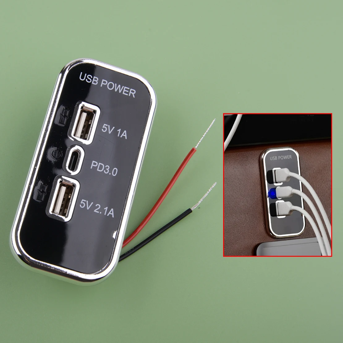12-24 в двойной USB и PD 3.0 Type-C 3 порта Автомобильный RV мотоцикл быстрое зарядное устройство гнездо электрическая розетка подходит для морской пехоты автобусов лодок
12-24 в двойной USB и PD 3.0 Type-C 3 порта Автомобильный RV мотоцикл быстрое зарядное устройство гнездо электрическая розетка подходит для морской пехоты автобусов лодок