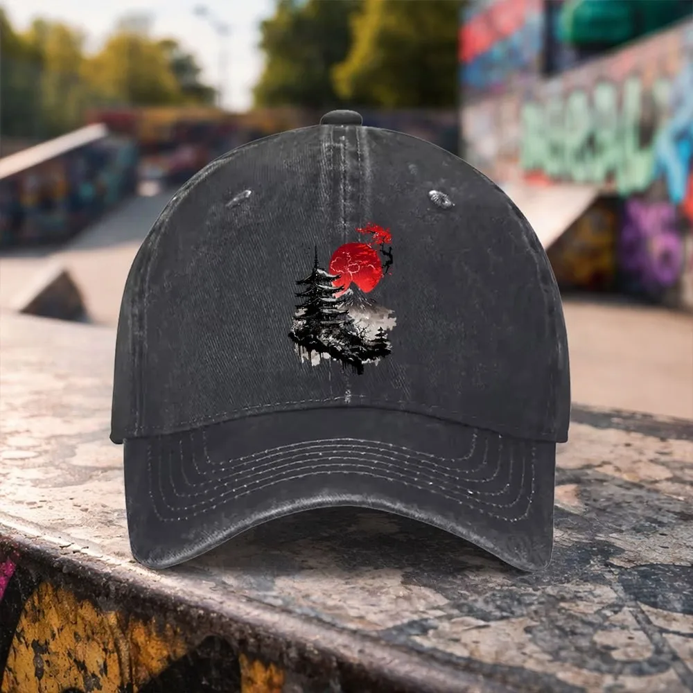 Japanese Mount Fuji Pagoda Graphic Washed Baseball Cap Vintage Outdoor Sports Casual Unisex Hat
Japanese Mount Fuji Pagoda Graphic Washed Baseball Cap Vintage Outdoor Sports Casual Unisex Hat