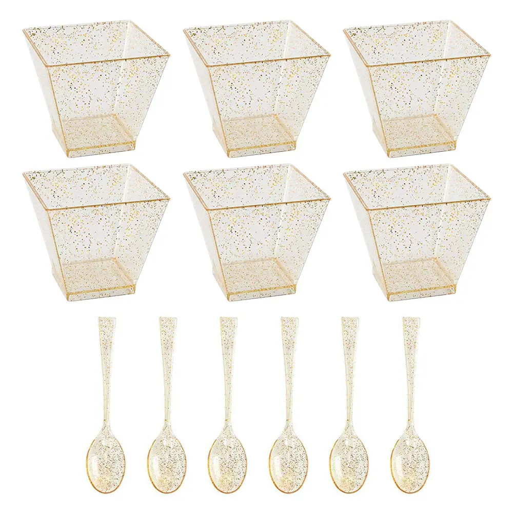 1Set Trendy Fashionable Plastic Pudding Cups Ice Cream Containers Yogurt Dessert Cups Disposable Bakery Accessory for Home
1Set Trendy Fashionable Plastic Pudding Cups Ice Cream Containers Yogurt Dessert Cups Disposable Bakery Accessory for Home