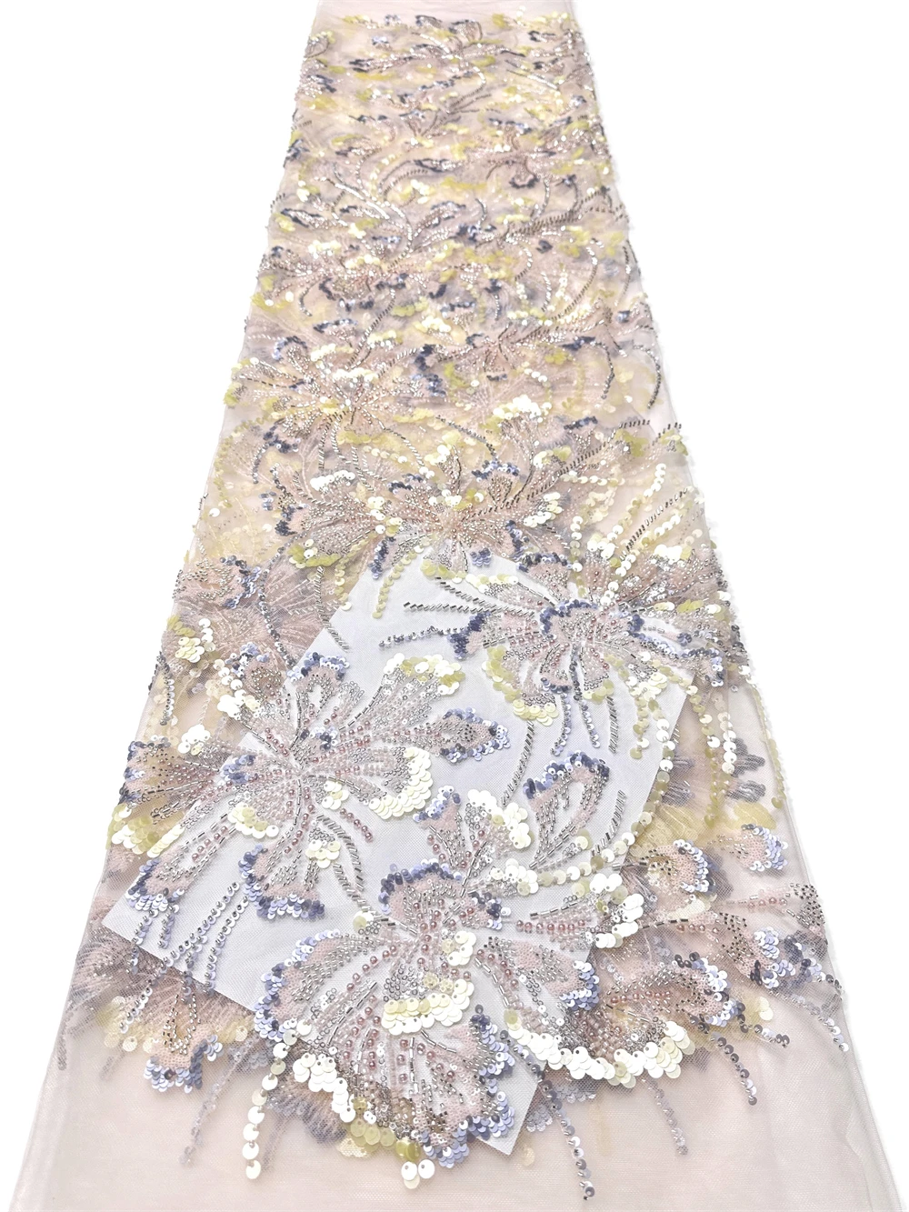 African Heavy Beaded Lace Fabric with Luxury French Sequins Embroidery Tulle for Bridal Gowns High-Quality Wedding Dress Materia
African Heavy Beaded Lace Fabric with Luxury French Sequins Embroidery Tulle for Bridal Gowns High-Quality Wedding Dress Materia