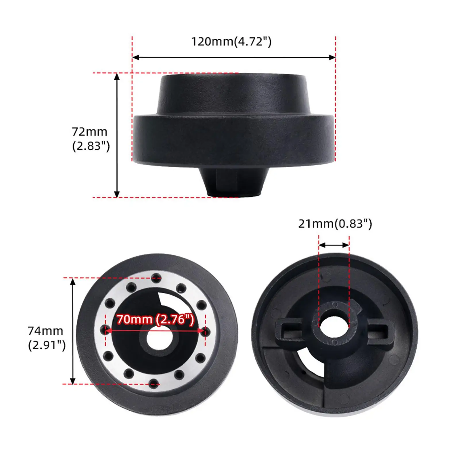 High Strength Steering Wheel Adapter Black Aluminum Bossing Kit for BMW E46 328i 323i 325i 330i Tuning Upgrade
High Strength Steering Wheel Adapter Black Aluminum Bossing Kit for BMW E46 328i 323i 325i 330i Tuning Upgrade