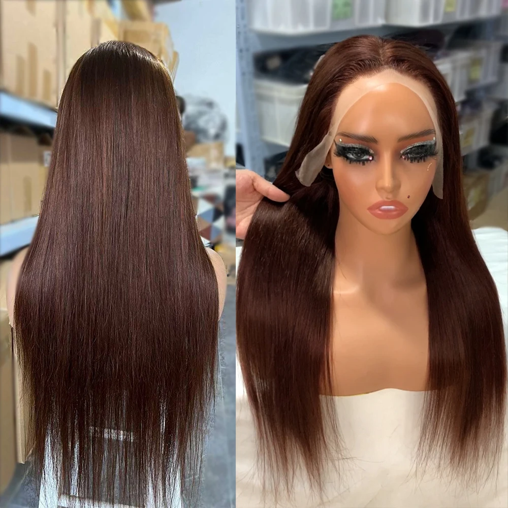 Chocolate Brown Straight Human Hair Wigs 13X6 Hd Lace Frontal 100% Human Hair Wigs 13X4 Lace Front Pre Plucked Colored Wig
Chocolate Brown Straight Human Hair Wigs 13X6 Hd Lace Frontal 100% Human Hair Wigs 13X4 Lace Front Pre Plucked Colored Wig