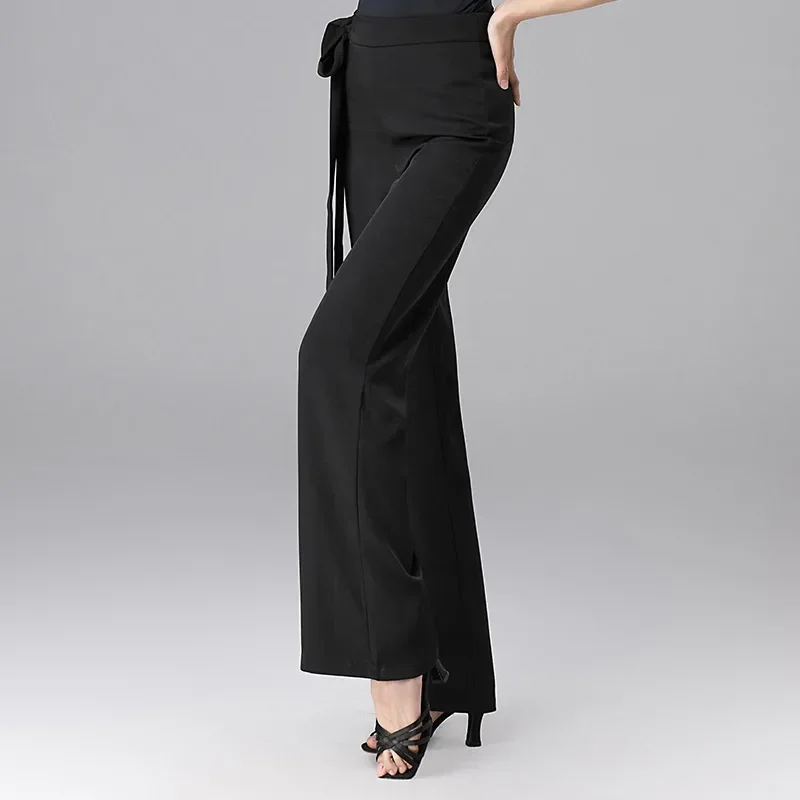 Latin Dance Pants High Waist Dance Wide Leg Lace-Up Ballroom Dance Straight Pants Modern Dancing Practice
Latin Dance Pants High Waist Dance Wide Leg Lace-Up Ballroom Dance Straight Pants Modern Dancing Practice