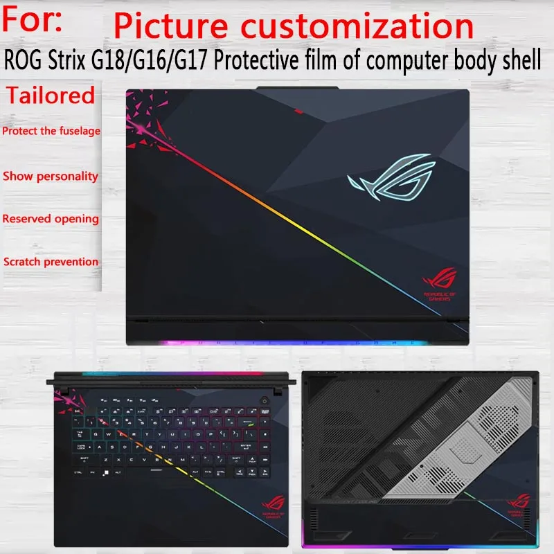 Защитная пленка-наклейка для ROG Strix G18/G16 2026, пленка для корпуса ноутбука Strix SCAR 18/16 2026, индивидуальная пленка для корпуса ноутбука
Защитная пленка-наклейка для ROG Strix G18/G16 2026, пленка для корпуса ноутбука Strix SCAR 18/16 2026, индивидуальная пленка для корпуса ноутбука