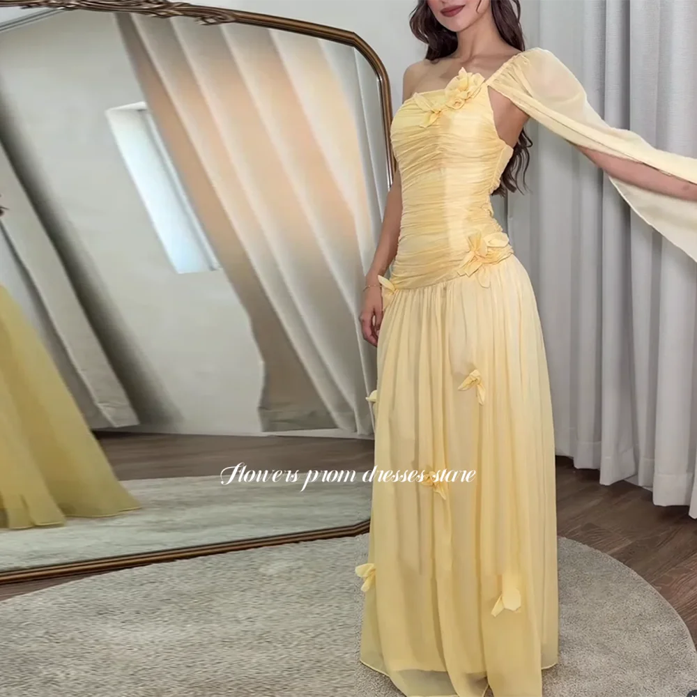 Flowers A Line Party Dress with 3D Flowers One Shoulder Evening Dresses Chiffon Formal Occasion Dress Robe De Soirée Customized
Flowers A Line Party Dress with 3D Flowers One Shoulder Evening Dresses Chiffon Formal Occasion Dress Robe De Soirée Customized