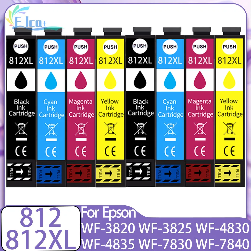 Чернильный картридж 812 812XL для Epson T812 812XL, совместимый с принтером Epson WF-3820 WF-3825 WF-4830 WF-4835 WF-7830 WF-7840 7845 
Чернильный картридж 812 812XL для Epson T812 812XL, совместимый с принтером Epson WF-3820 WF-3825 WF-4830 WF-4835 WF-7830 WF-7840 7845