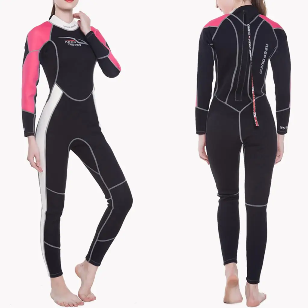 3mm Neoprene Women Full Length Wetsuit with Back Zipper Diving Surfing Swimming Swimwear XS/S/M/L/XL/XXL
3mm Neoprene Women Full Length Wetsuit with Back Zipper Diving Surfing Swimming Swimwear XS/S/M/L/XL/XXL