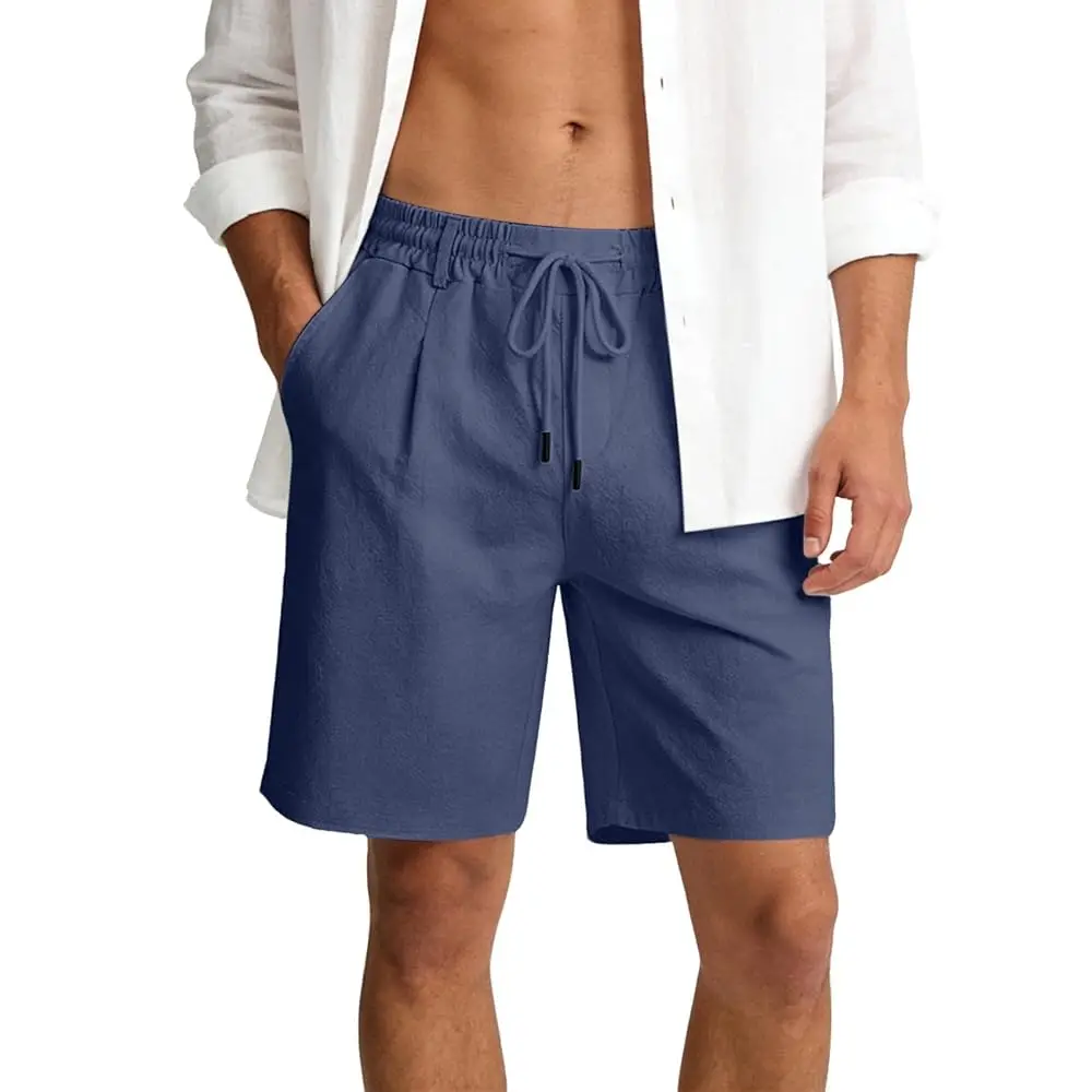 Men's Linen Shorts Lightweight Cotton Breathable Casual Shorts for Men Summer Beach Vacation Yoga
Men's Linen Shorts Lightweight Cotton Breathable Casual Shorts for Men Summer Beach Vacation Yoga