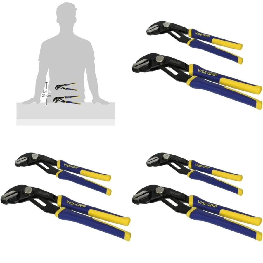 VISE-GRIP GrooveLock Pliers Set, Straight Jaw, 2-Piece 1802532
VISE-GRIP GrooveLock Pliers Set, Straight Jaw, 2-Piece 1802532