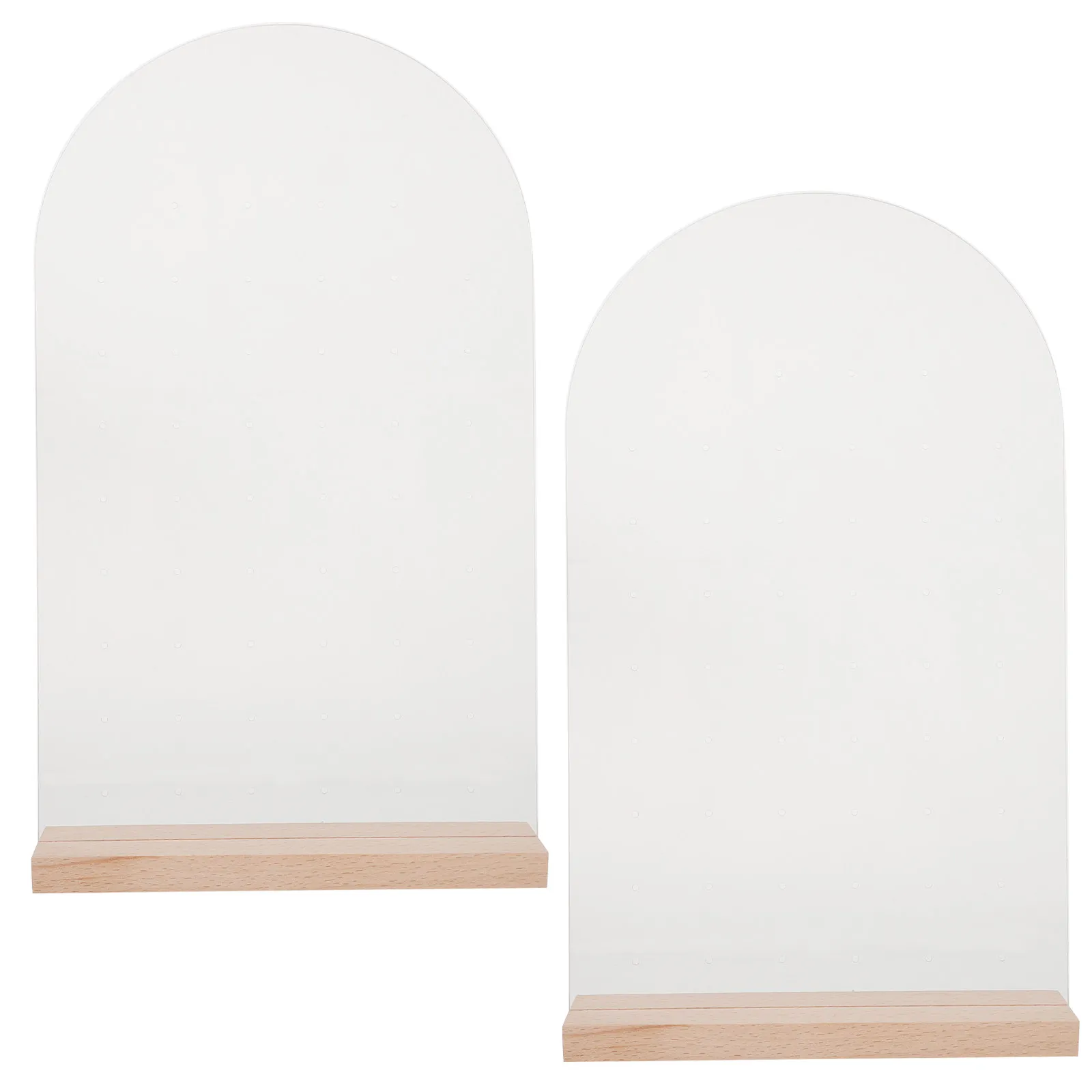 2Pcs Acrylic Earring Display Stand with Wooden Base for Ear Studs Dangle Earrings Jewelry Organizer Storage Rack Elegant Desktop
2Pcs Acrylic Earring Display Stand with Wooden Base for Ear Studs Dangle Earrings Jewelry Organizer Storage Rack Elegant Desktop