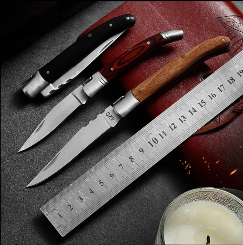 EDC Fruit Knife Outdoor Folding Pocket Knife Stainless Steel Blade Portable Wood Handle Camping Survival Tool Knives
EDC Fruit Knife Outdoor Folding Pocket Knife Stainless Steel Blade Portable Wood Handle Camping Survival Tool Knives