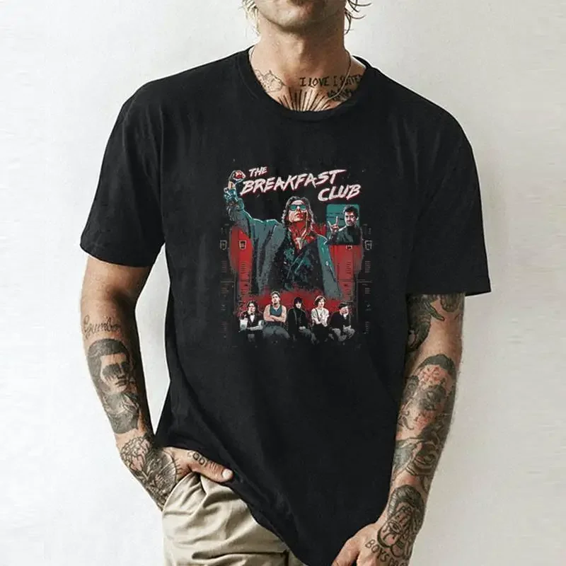 The Breakfast Club Group Shot Painted Distressed Unisex summer T-shirt Cotton fashion couple clothes
The Breakfast Club Group Shot Painted Distressed Unisex summer T-shirt Cotton fashion couple clothes