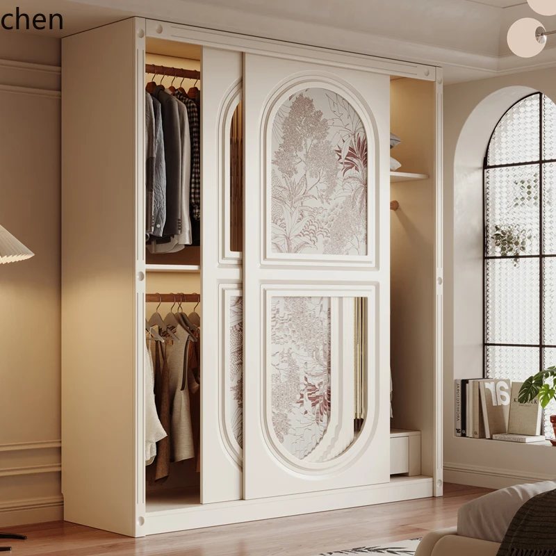 LXC sliding door wardrobe small apartment modern simple sliding door solid wood cabinet
LXC sliding door wardrobe small apartment modern simple sliding door solid wood cabinet