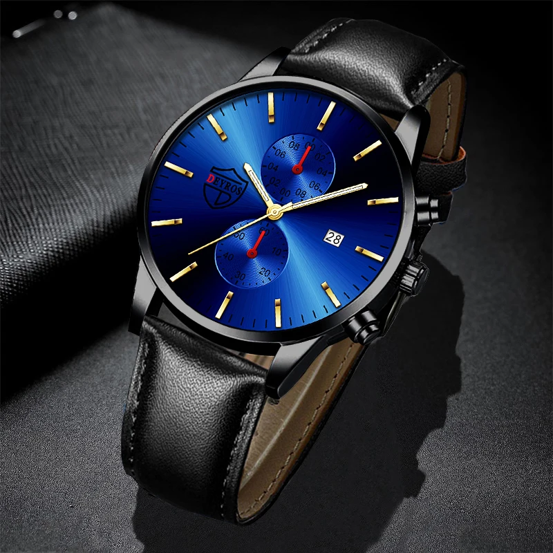 Fashion Mens Watches Luxury Men Business Casual Quartz Wristwatch Calendar Male Sports Leather Luminous Clock relogio masculino
Fashion Mens Watches Luxury Men Business Casual Quartz Wristwatch Calendar Male Sports Leather Luminous Clock relogio masculino