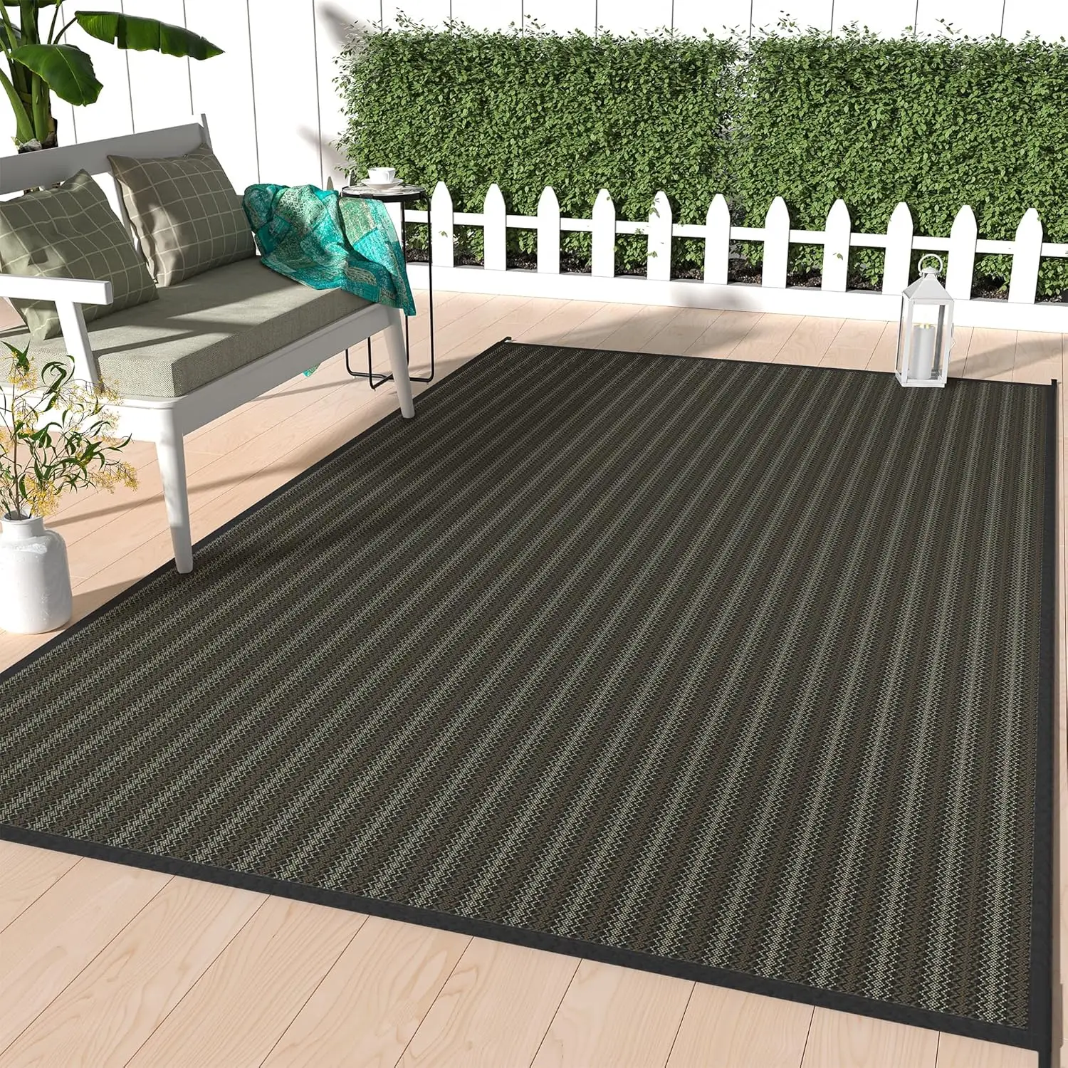 Outdoor Rug 5x8 ft Waterproof, Reversible Plastic Straw Patio Rug for RV Camping Mat, Deck, Backyard Balcony Mat - Lightweigh
Outdoor Rug 5x8 ft Waterproof, Reversible Plastic Straw Patio Rug for RV Camping Mat, Deck, Backyard Balcony Mat - Lightweigh
