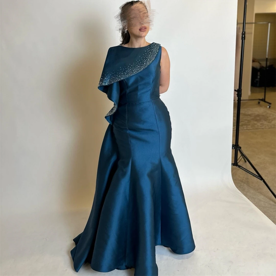 Lovestory Crew Neck Mermaid Prom Dresses Hot Drill Ruffles Zipper Back Evening Dress Long Maid of Honor Wedding Party Gowns
Lovestory Crew Neck Mermaid Prom Dresses Hot Drill Ruffles Zipper Back Evening Dress Long Maid of Honor Wedding Party Gowns