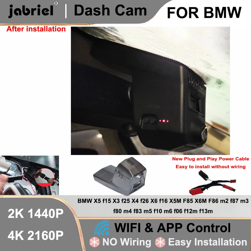 For BMW X6 F16 X3 F25 X4 F26 X5 F15 X5M F85 X6M for BMW F86 m2 f87 m3 f80 m4 f83 m5 f10 m6 f06 f13m 2K 4K Car DVR Wifi Dash Cam
For BMW X6 F16 X3 F25 X4 F26 X5 F15 X5M F85 X6M for BMW F86 m2 f87 m3 f80 m4 f83 m5 f10 m6 f06 f13m 2K 4K Car DVR Wifi Dash Cam