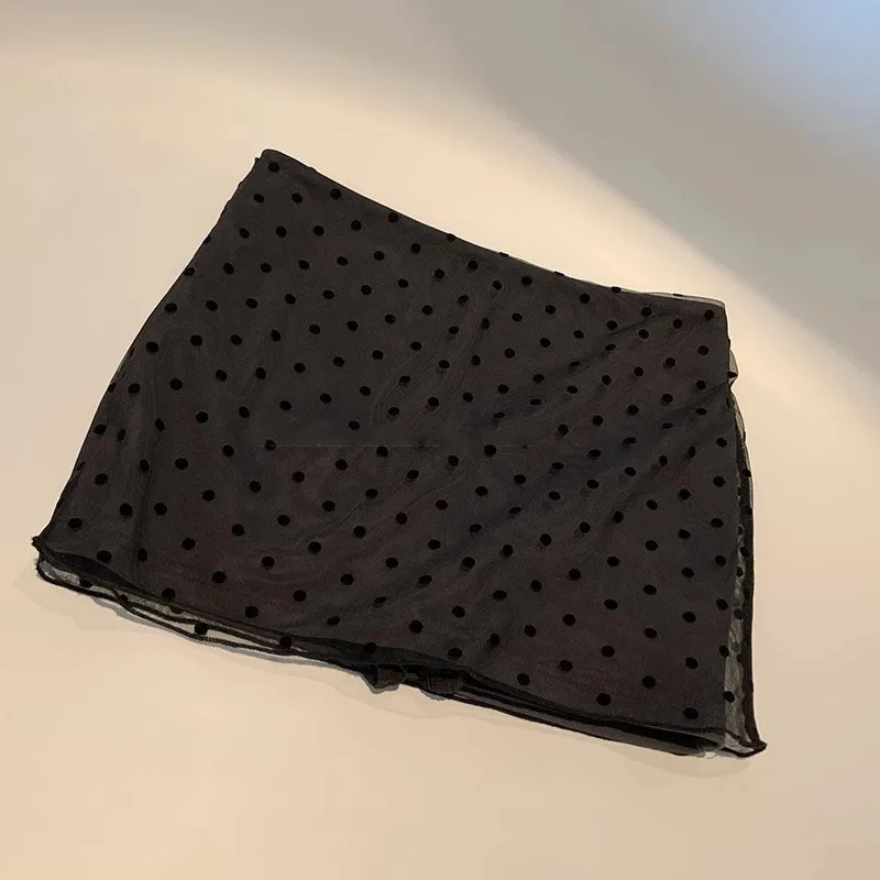 Sle Slimming High Waist A-Line Skirt Women's Sexy Bla ey Lace Polka Dot Netting Skirts for Casual Wear
Sle Slimming High Waist A-Line Skirt Women's Sexy Bla ey Lace Polka Dot Netting Skirts for Casual Wear