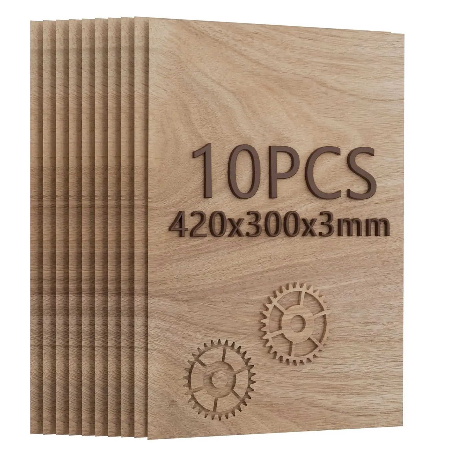 10pcs 3mm Thickness A3 420x300mm Black Walnut Plywood for Model Making Laser Cutting Engraving Versatile for DIY and Art Project
10pcs 3mm Thickness A3 420x300mm Black Walnut Plywood for Model Making Laser Cutting Engraving Versatile for DIY and Art Project