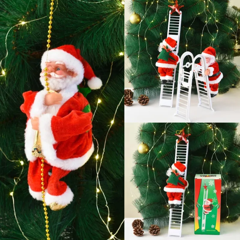 Electric Ladder Decoration Christmas Santa Claus Climbing Beads Santa Claus Children's Gift Home Shopping Mall Decoration New
Electric Ladder Decoration Christmas Santa Claus Climbing Beads Santa Claus Children's Gift Home Shopping Mall Decoration New