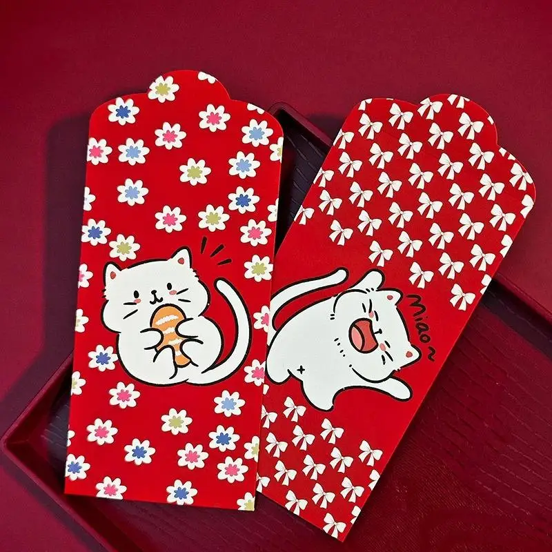 6PCS Cute Antiquity Lucky Cat Red Envelope Thickened Rectangular Red Packet Colorful Lucky Money Bag Kids
6PCS Cute Antiquity Lucky Cat Red Envelope Thickened Rectangular Red Packet Colorful Lucky Money Bag Kids